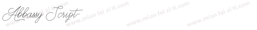 Abbassy Script字体转换